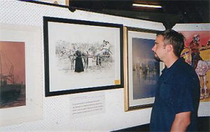 Exhibited in 2001. I was photographed beside the artwork.