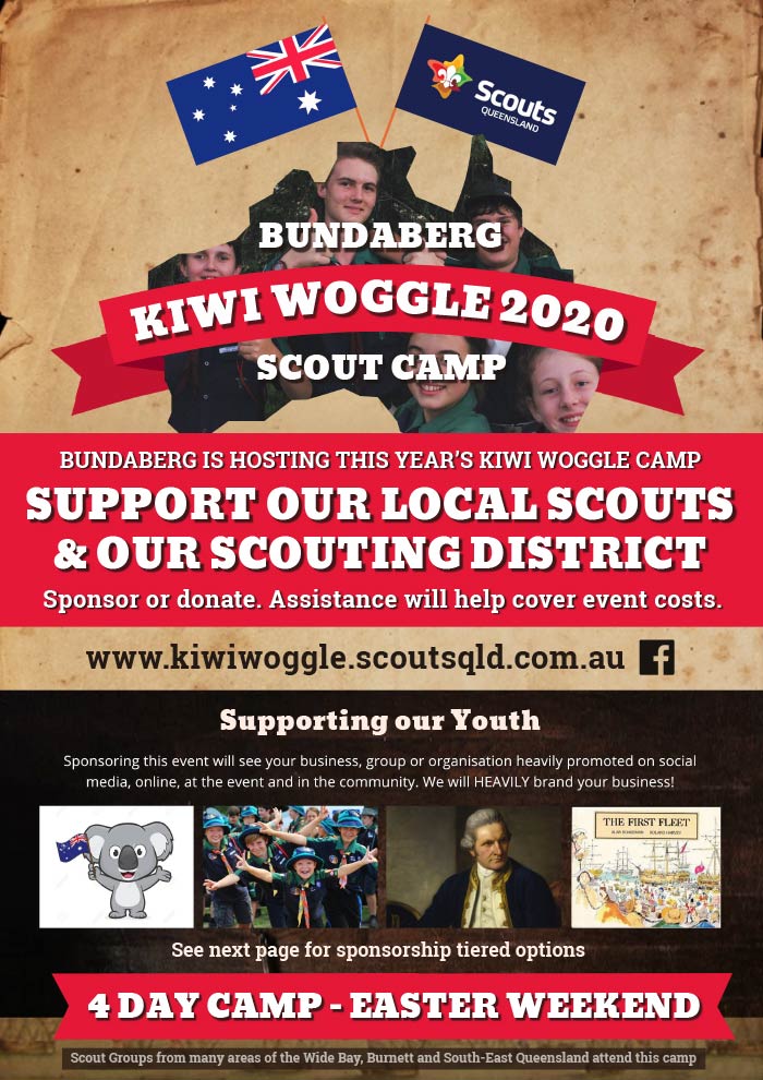 Kiwi Woggle Scout Camp 2020-2021 - A4 Flyer