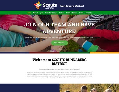 Scouts Bundaberg District - website