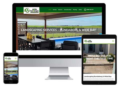 Landscaping business - website design