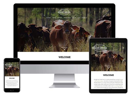 Shingle Hut Creek Farm - website design