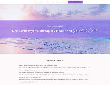 Spiritual Coaching - website design 
