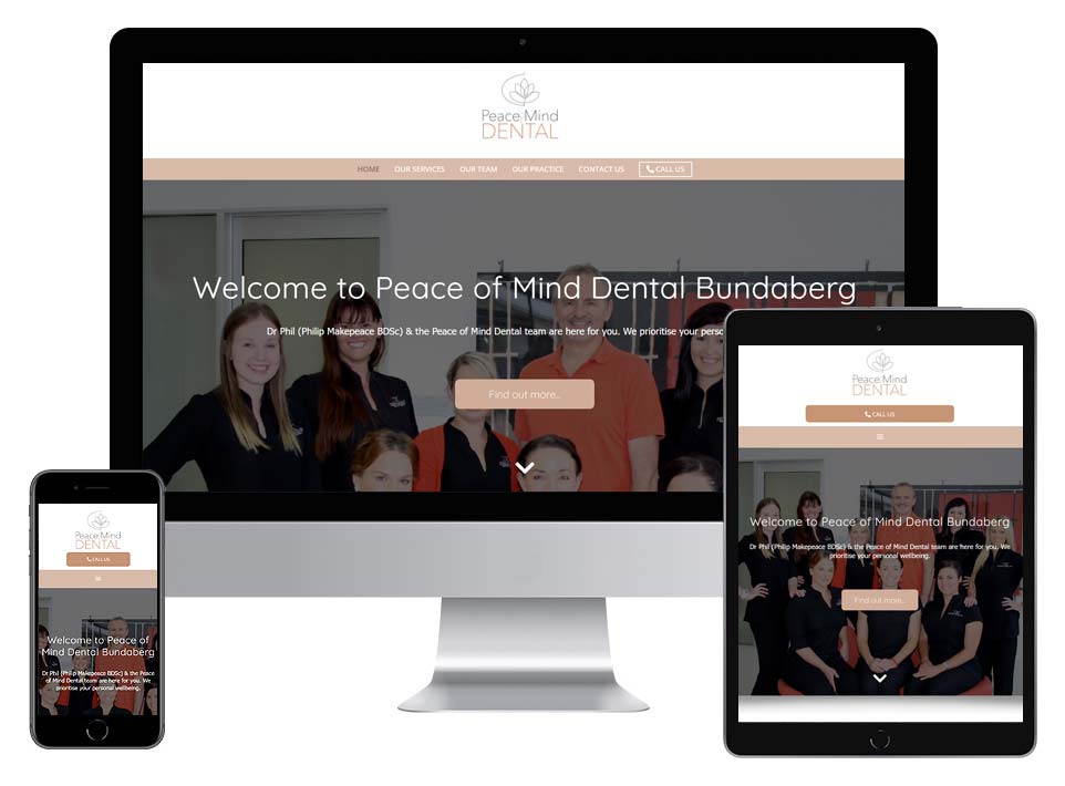 Peace of Mind Dental - website