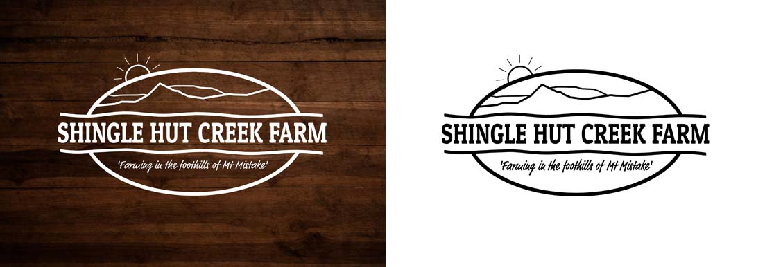 Shingle Hut Creek Farm - logo design